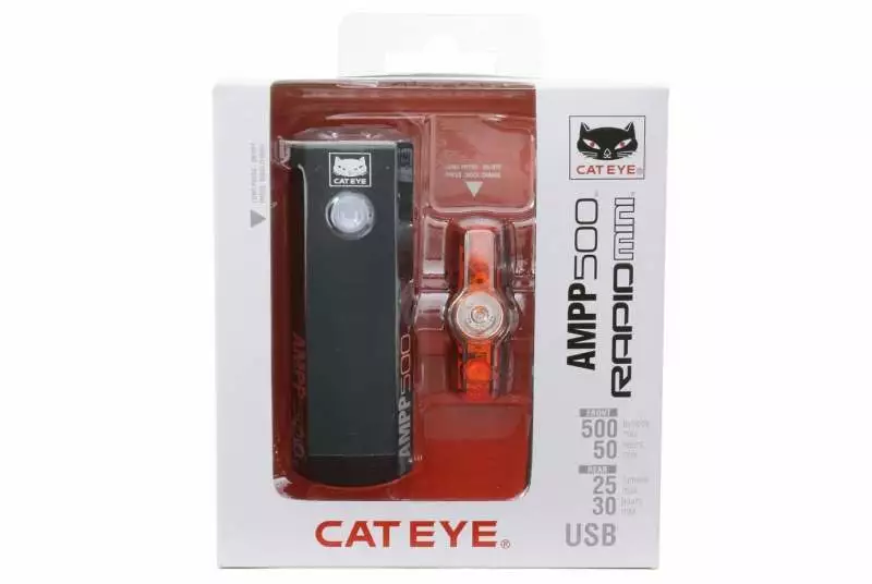 Juego De Luces Cateye AMPP 500 / Rapid Mini 4 Juego De Luces Cateye AMPP 500 / Rapid Mini - Imagen 2