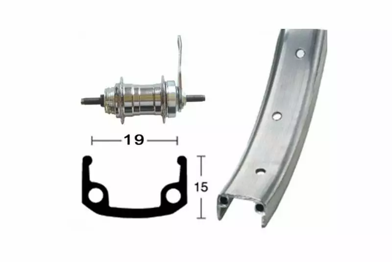Varios Rueda Trasera Roland 16 Contrapedal 4 Varios Rueda Trasera Roland 16 Contrapedal - Imagen 2