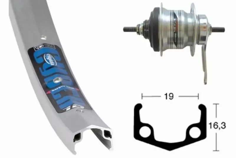 Rueda Trasera Winora Cyber 10 Contrapedal 4 Rueda Trasera Winora Cyber 10 Contrapedal - Imagen 2