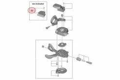 Tapa Inferior Mando Izquierdo Shimano SLX SL-M7000 -Bicicletas Ventas tapa inferior mando izquierdo shimano slx sl m7000 1