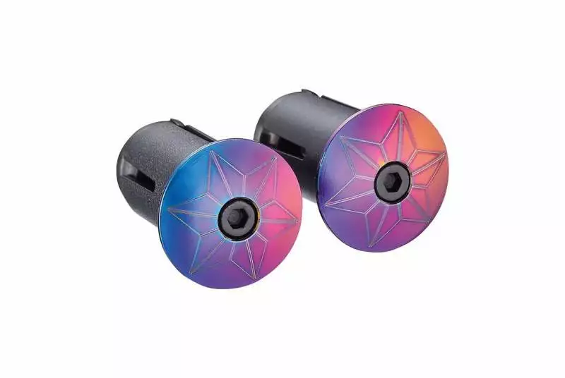 Tapones De Manillar Supacaz Star Plugz Oil Slick 3 Tapones De Manillar Supacaz Star Plugz Oil Slick